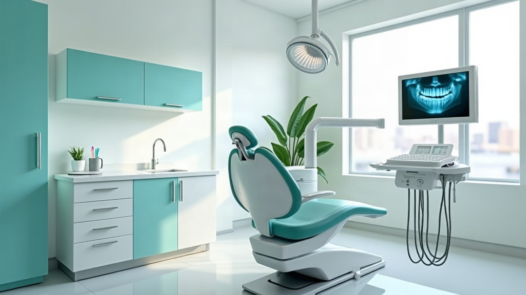 Modern dental clinic treatment room in Columbia, SC — clean exam chair and equipment, no patients